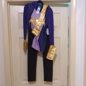 Batgirl Purple and Gold DC Superhero Costume NWT